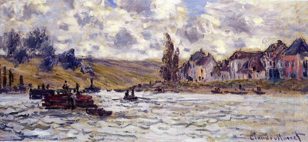 Claude Oscar Monet The Village of Lavacourt - Canvas Print