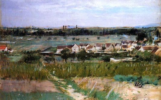 Berthe Morisot The Village of Maurecourt - Canvas Print
