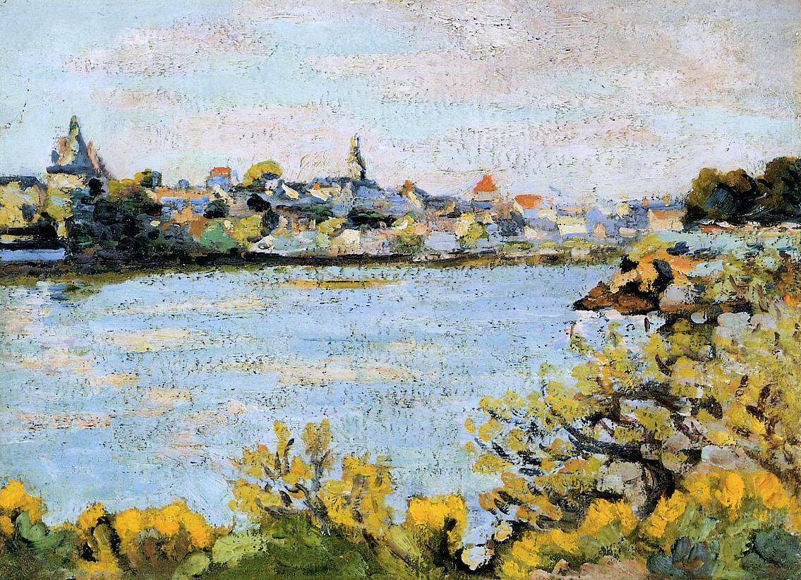 Armand Guillaumin The Village of Pornic - Canvas Print