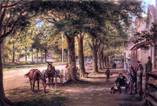 Edward Lamson Henry The Village Street - Canvas Print