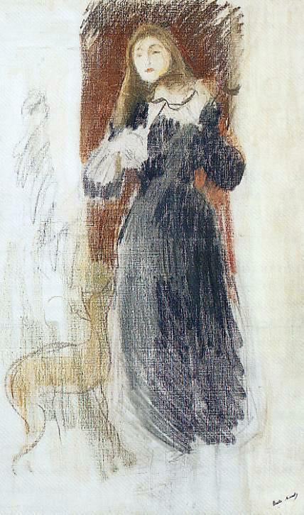 Berthe Morisot The Violin - Canvas Print