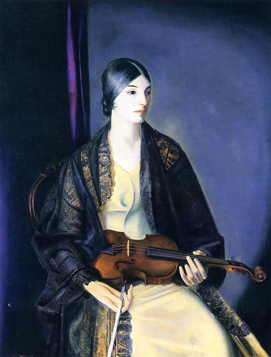 George Wesley Bellows The Violinist Leila Kalman - Canvas Print