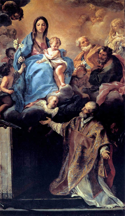 Carlo Maratti The Virgin Appearing to St Philip Neri - Canvas Print