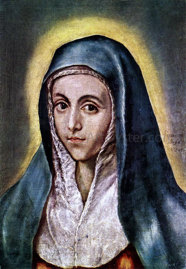 El Greco The Virgin Mary - Canvas Print