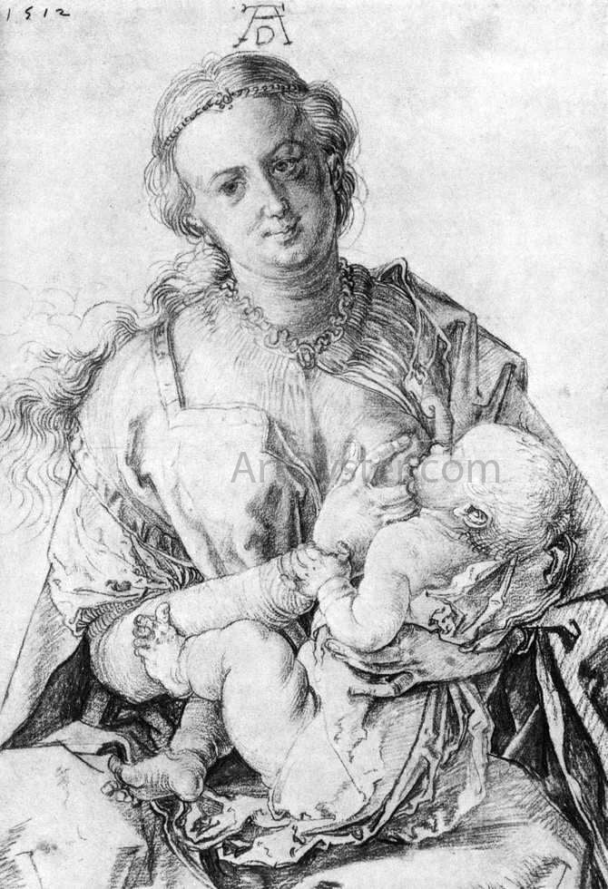 Albrecht Durer The Virgin Nursing the Child - Canvas Print