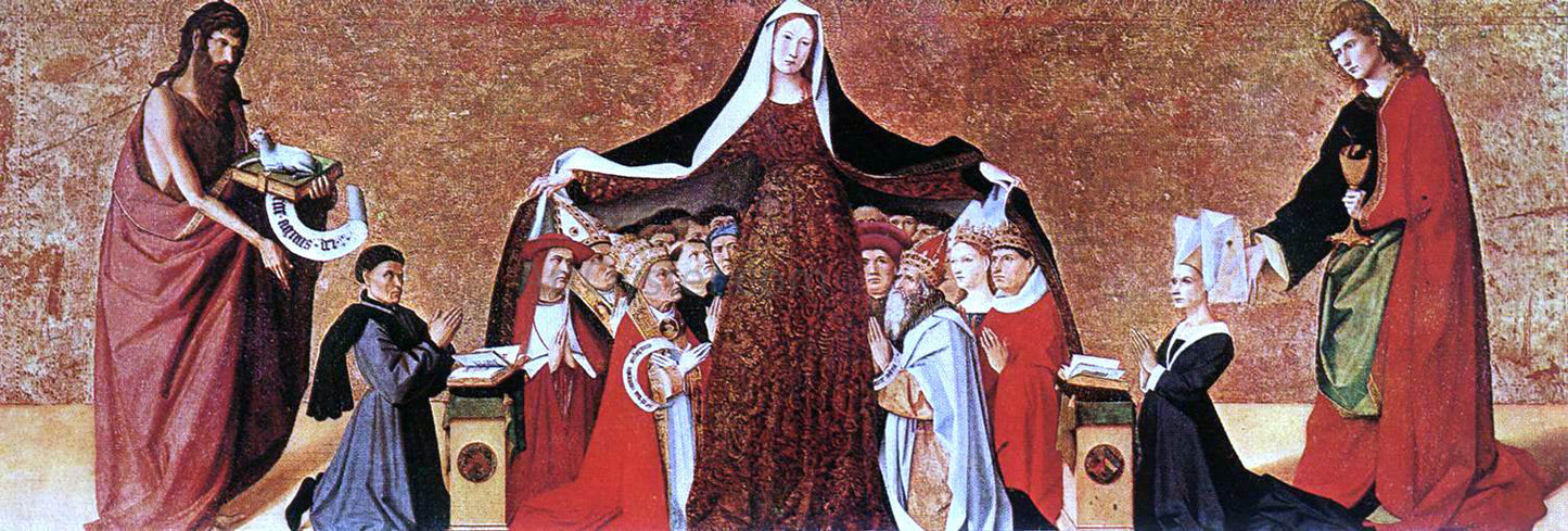 Enguerrand Charonton The Virgin of Mercy - Canvas Print