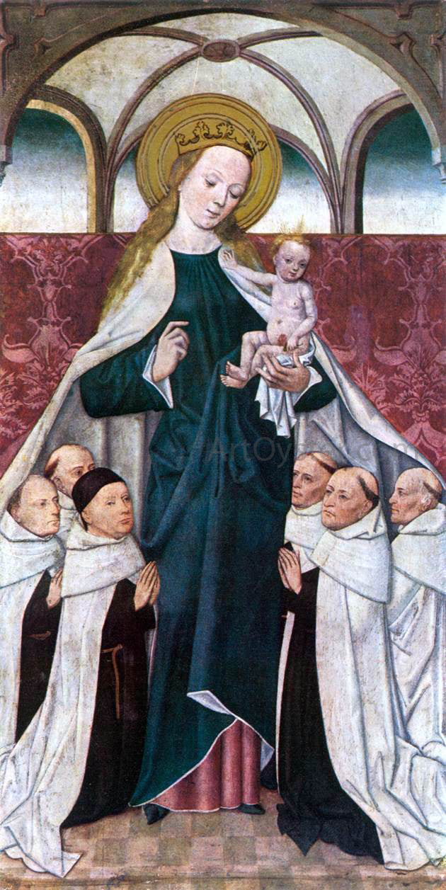 Master the Virgin The Virgin of Mercy - Canvas Print