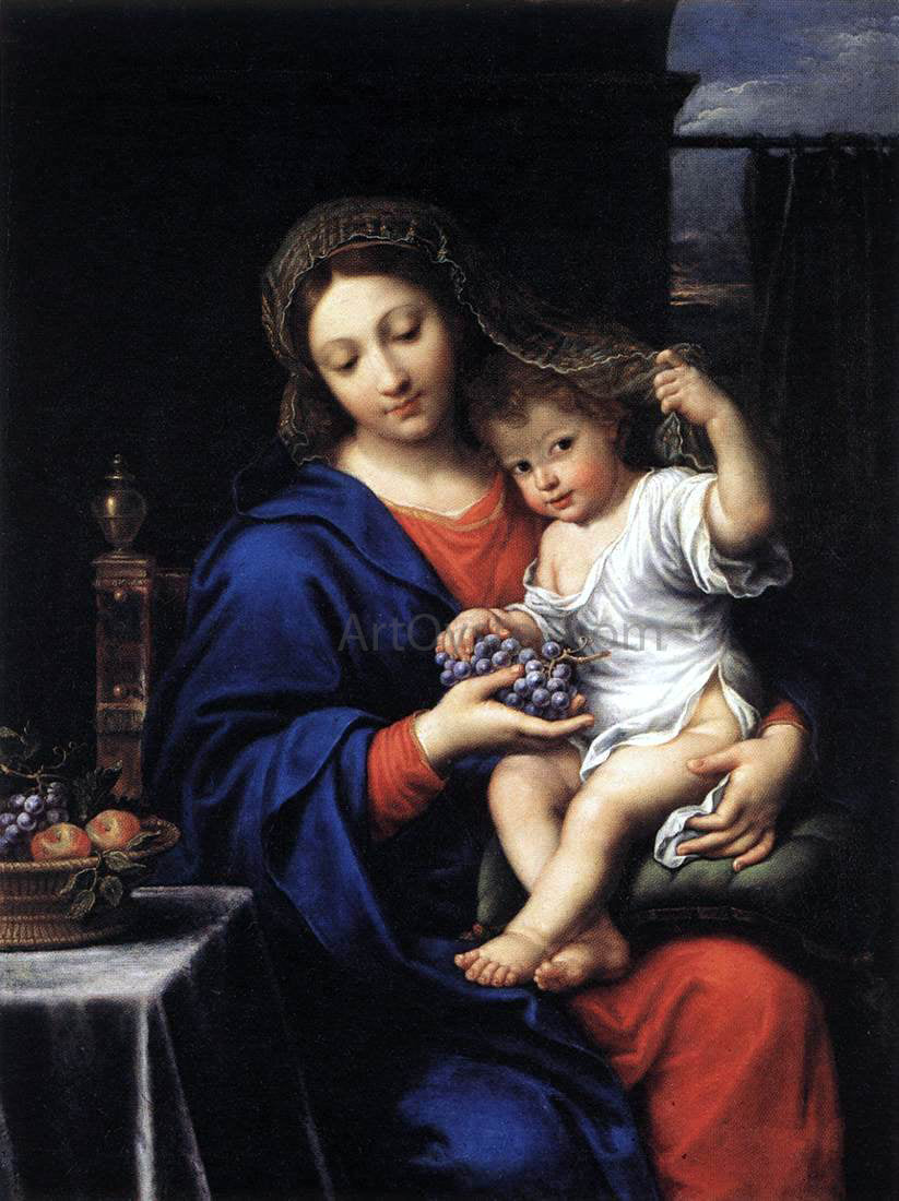 Pierre Mignard The Virgin of the Grapes - Canvas Print