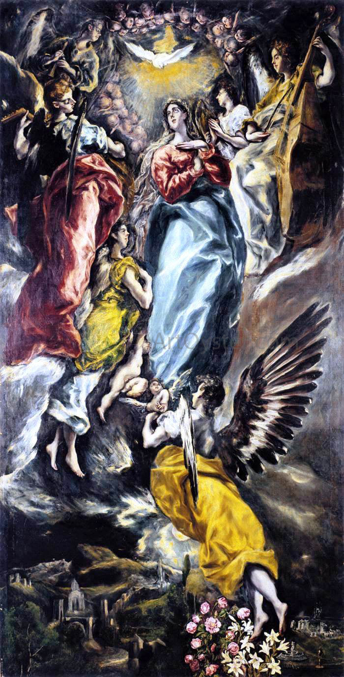 El Greco The Virgin of the Immaculate Conception - Canvas Print