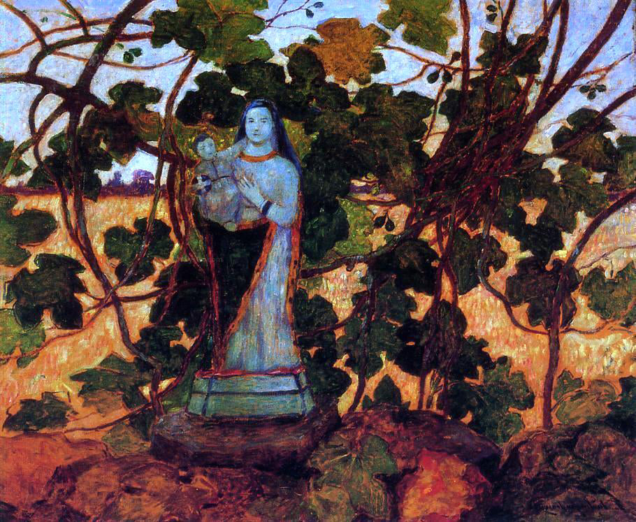 Ferdinand Du Puigaudeau The Virgin with Fig Tree - Canvas Print