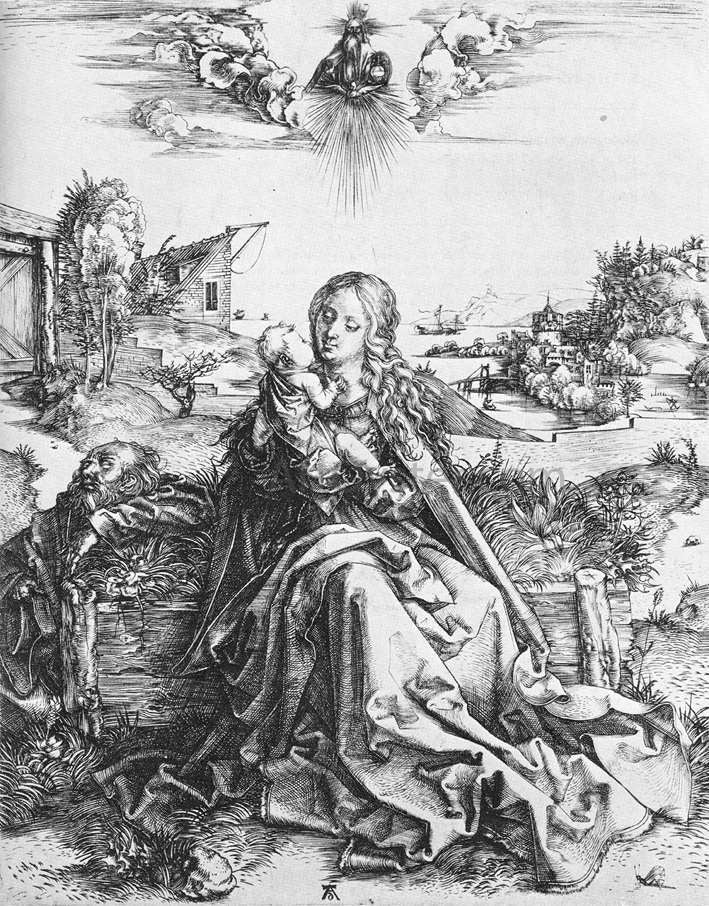 Albrecht Durer The Virgin with the Dragonfly - Canvas Print