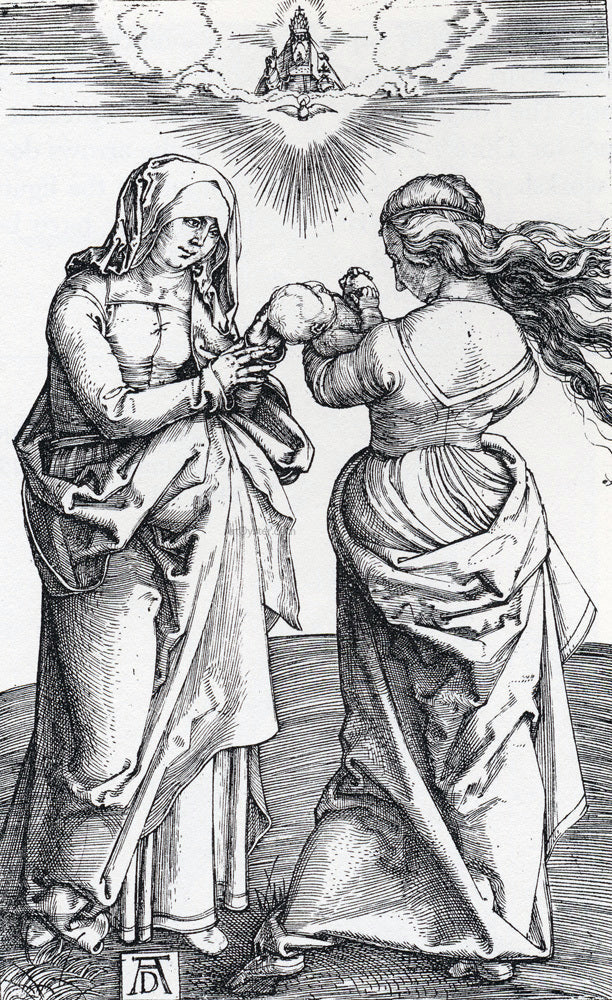 Albrecht Durer The virgin With The Infant Christ And St. Anne - Canvas Print