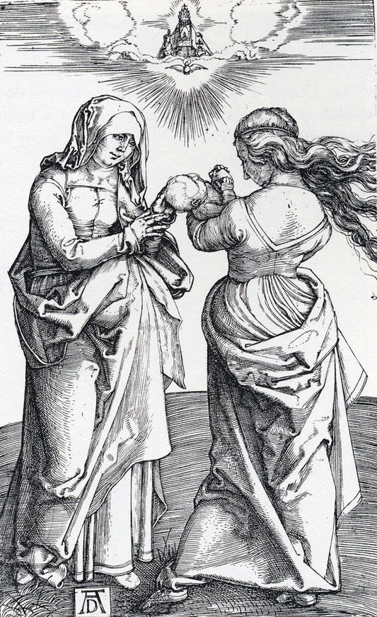 Albrecht Durer The virgin With The Infant Christ And St. Anne - Canvas Print