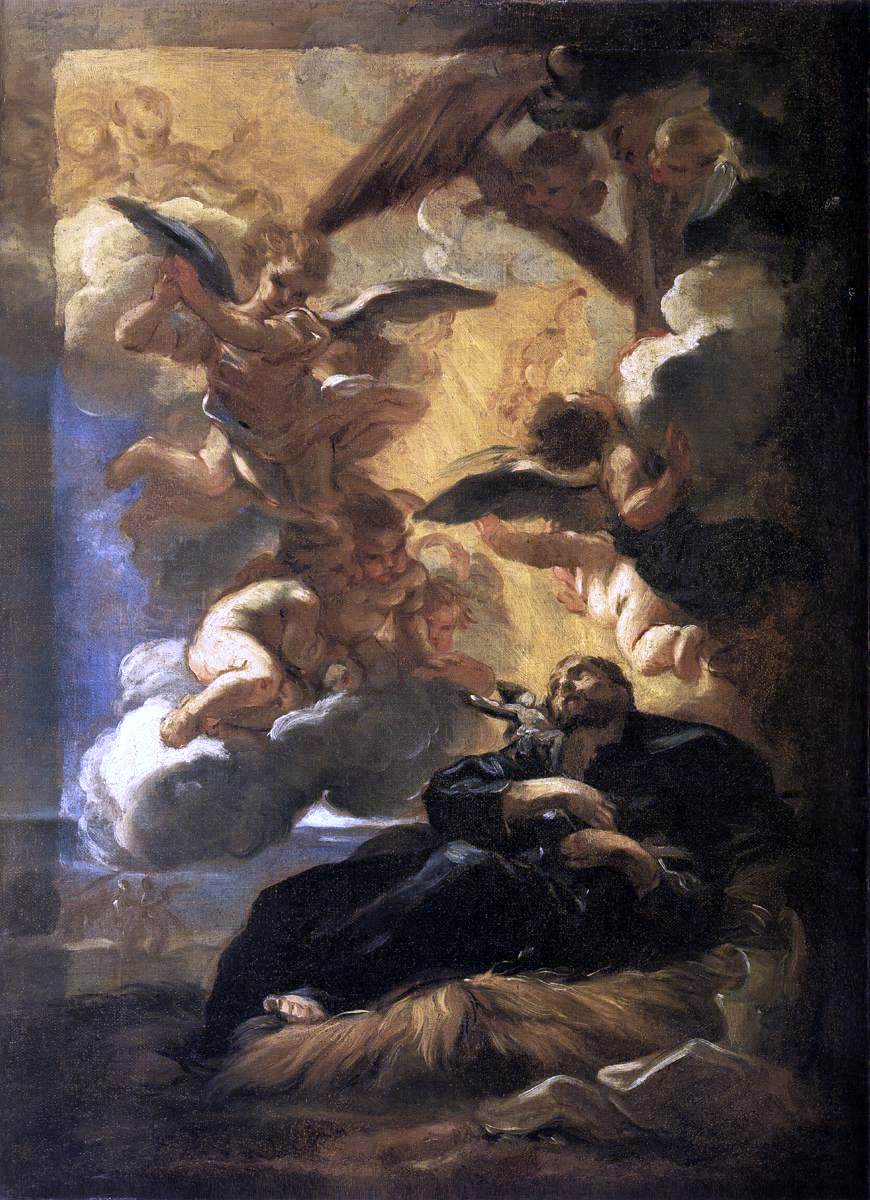 Baciccio The Vision of St Francis Xavier - Canvas Print