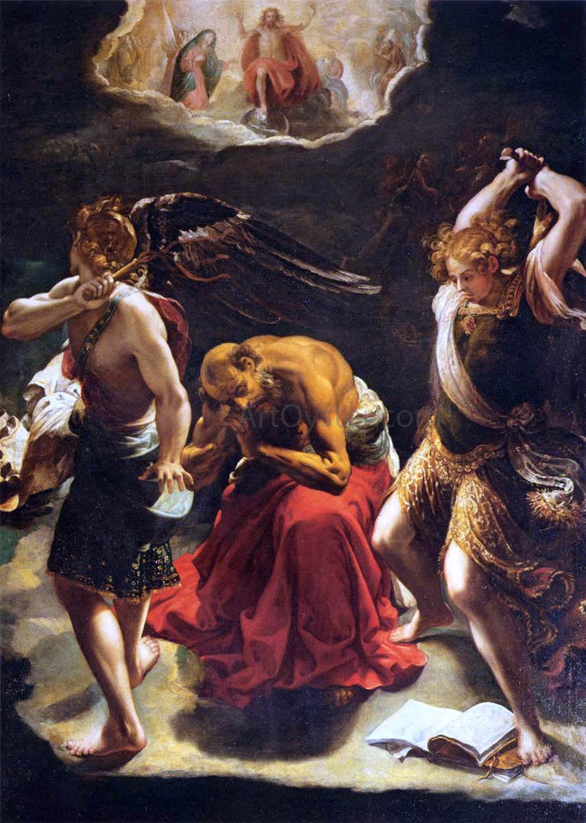 Orazio Borgianni The Vision of St Jerome - Canvas Print