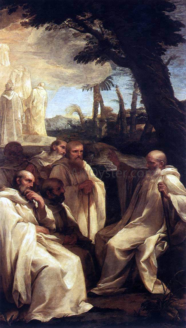 Andrea Sacchi The Vision of St Romuald - Canvas Print