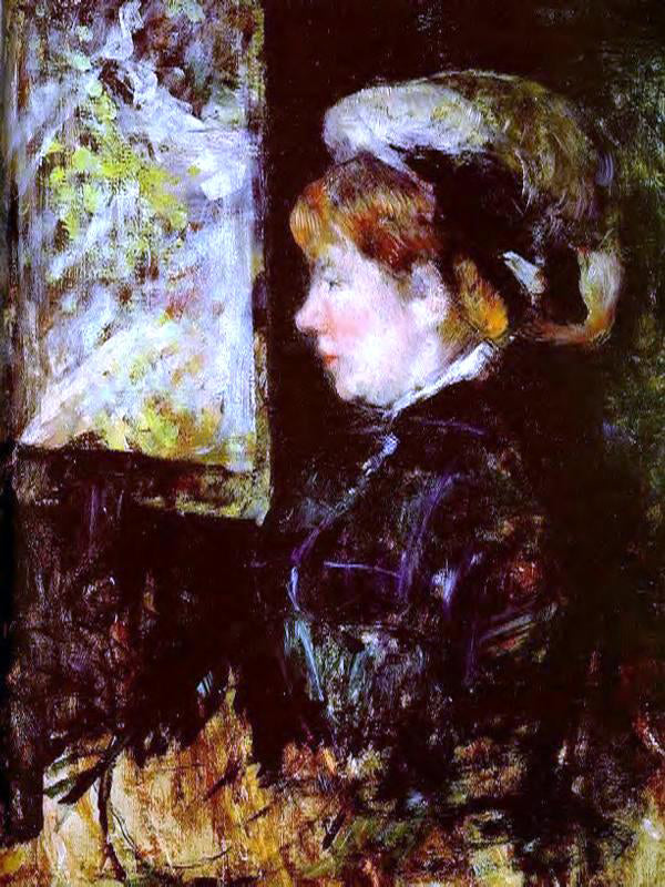 Mary Cassatt The Visitor - Canvas Print