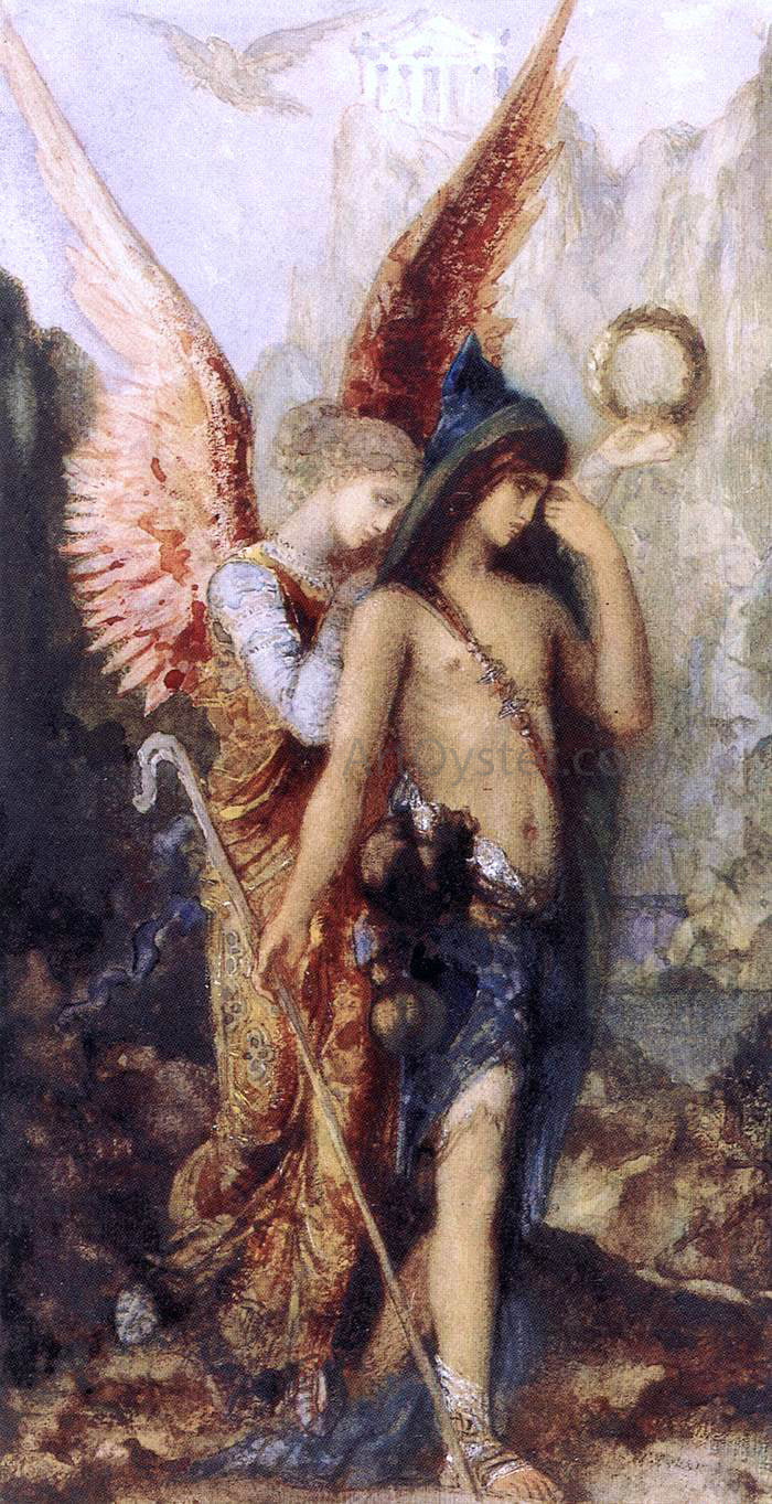 Gustave Moreau The Voices - Canvas Print