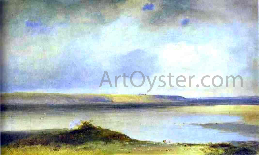 Alexei Kondratevich Savrasov The Volga River. Vistas - Canvas Print