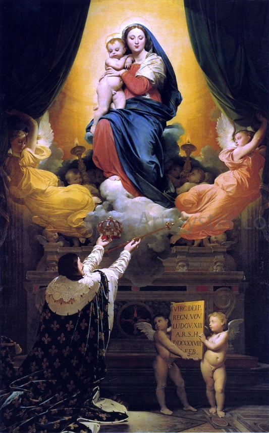 Jean-Auguste-Dominique Ingres The Vow of Louis XIII - Canvas Print