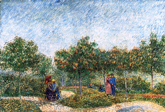 Vincent Van Gogh The Voyer d'Argenson Park in Asnieres - Canvas Print