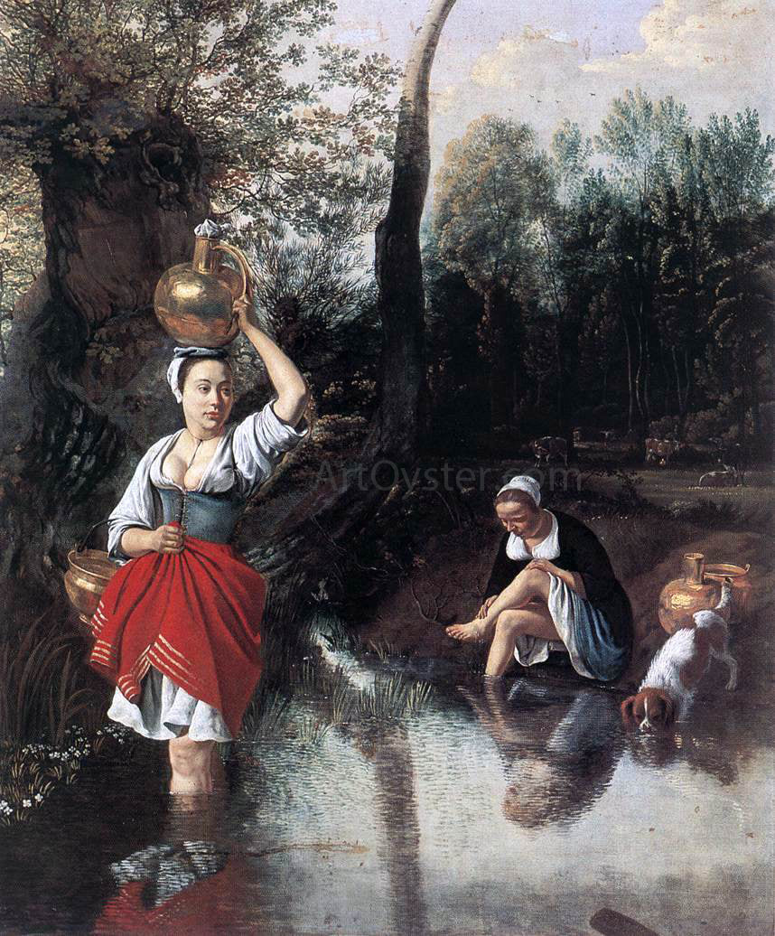 Jan Siberechts The Wager - Canvas Print