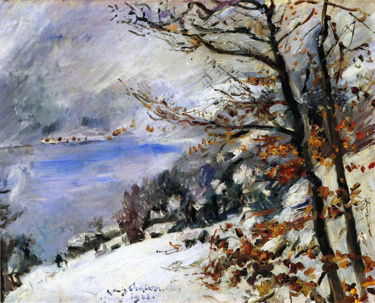 Lovis Corinth The Walchensee in Winter - Canvas Print