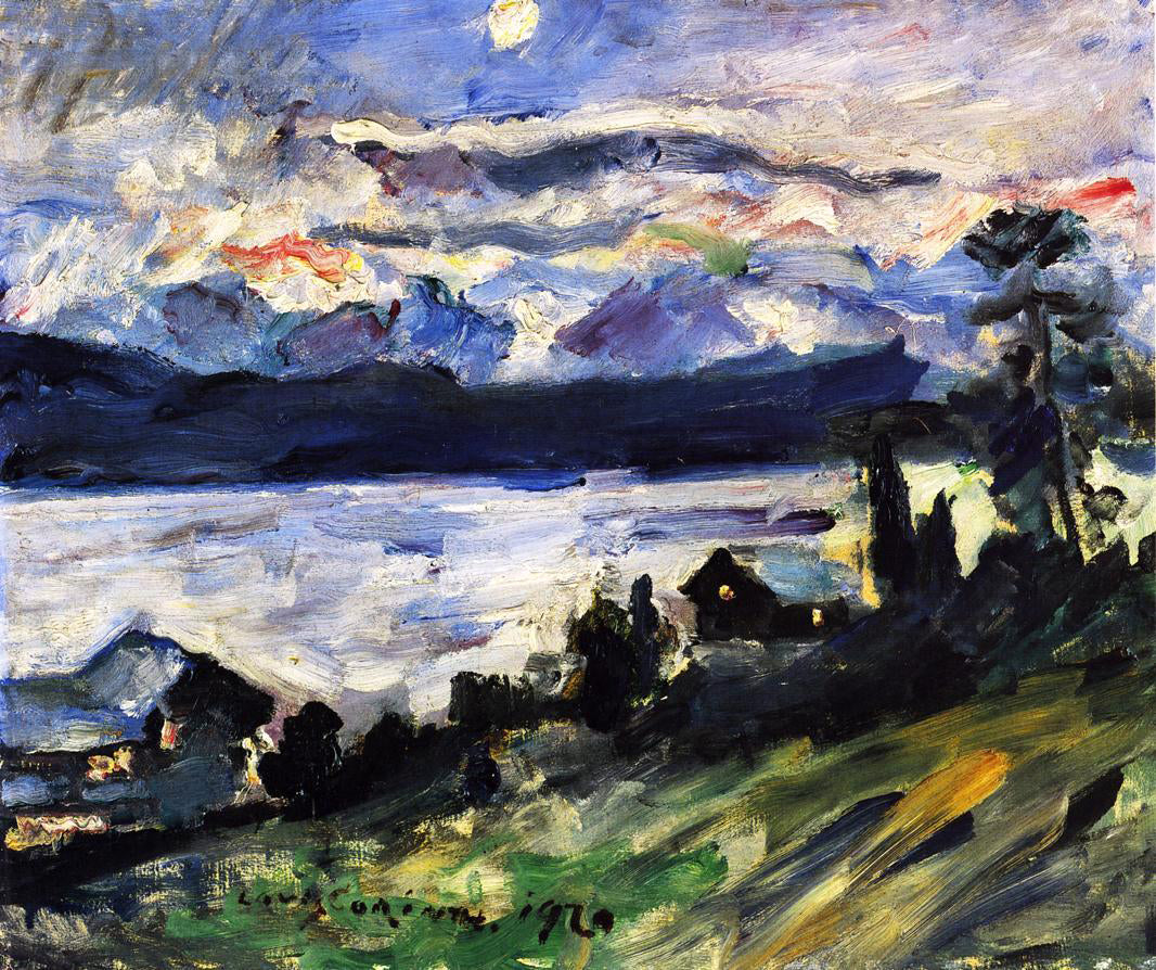 Lovis Corinth The Walchensee on Saint John's Eve - Canvas Print