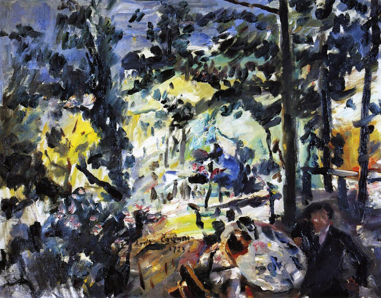 Lovis Corinth The Walchensee, On the Terrace - Canvas Print