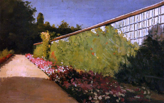 Gustave Caillebotte The Wall of the Kitchen Garden, Yerres - Canvas Print