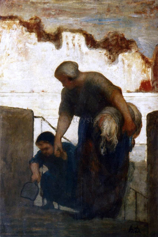 Honore Daumier The Washerwoman - Canvas Print