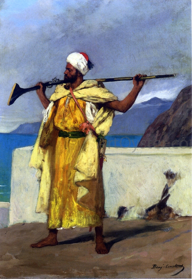 Jean-Joseph Benjamin Constant The Watchful Guard - Canvas Print