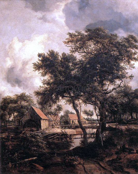 Meindert Hobbema The Water Mill - Canvas Print