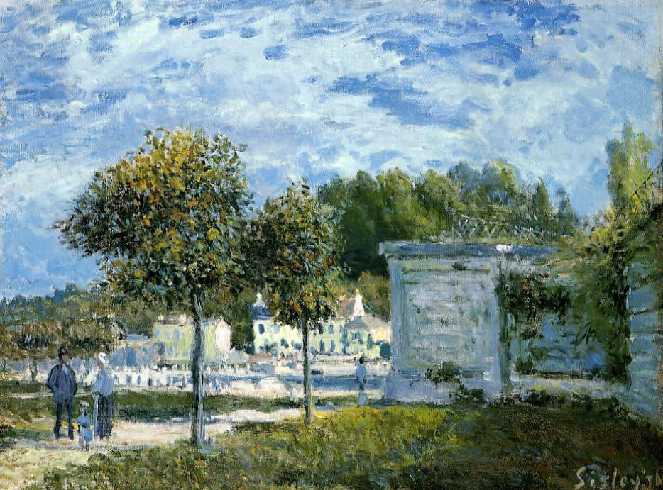 Alfred Sisley The Watering Place at Marly - Canvas Print