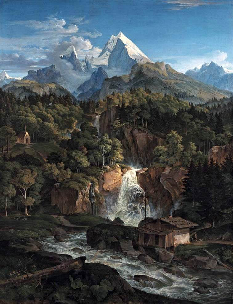 Adrian Ludwig Richter The Watzman - Canvas Print