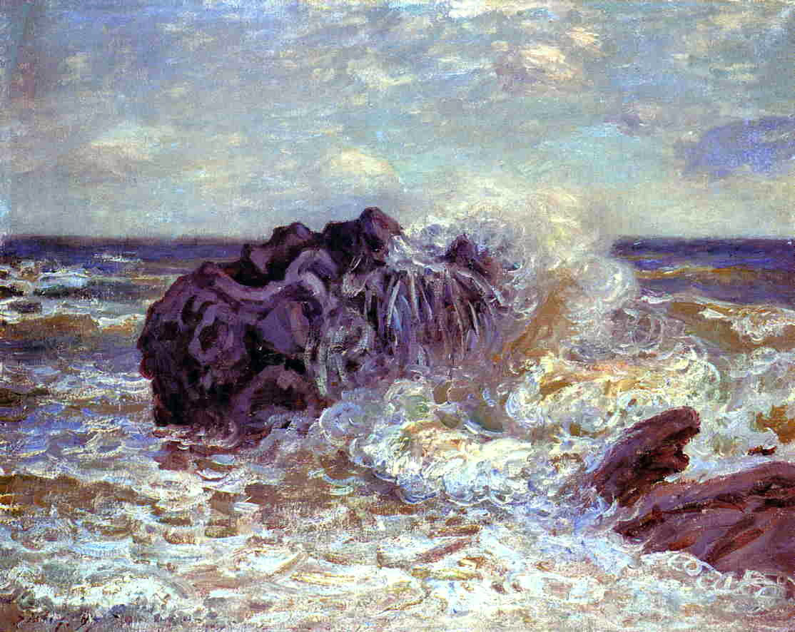 Alfred Sisley The Wave, Lady's Cove, Langland Bay - Canvas Print
