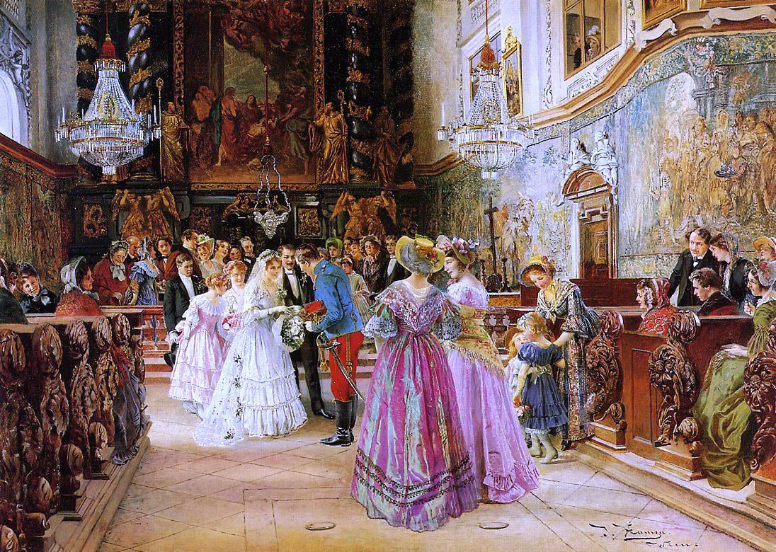 Johann Hamza The Wedding - Canvas Print