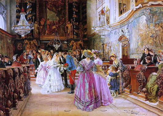 Johann Hamza The Wedding - Canvas Print