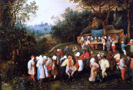 The Elder Jan Bruegel The Wedding Feast - Canvas Print