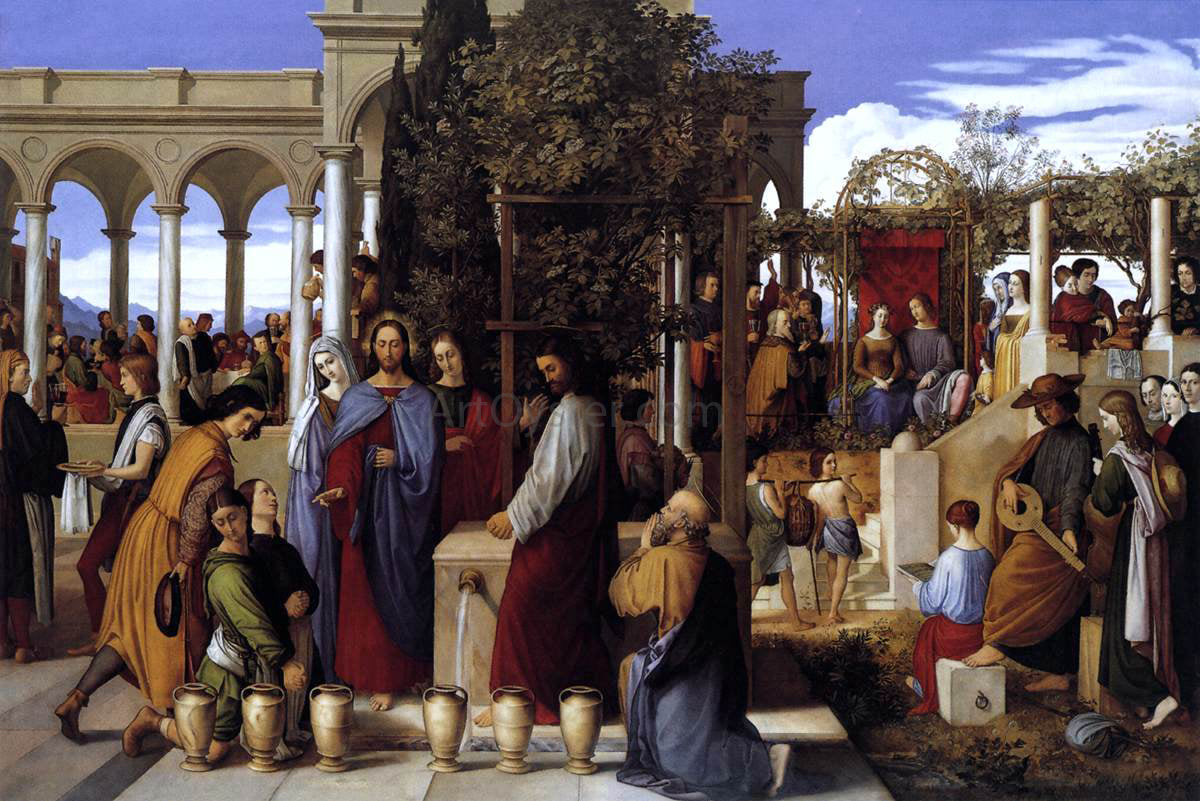 Julius Schnorr Von Carolsfeld The Wedding Feast at Cana - Canvas Print