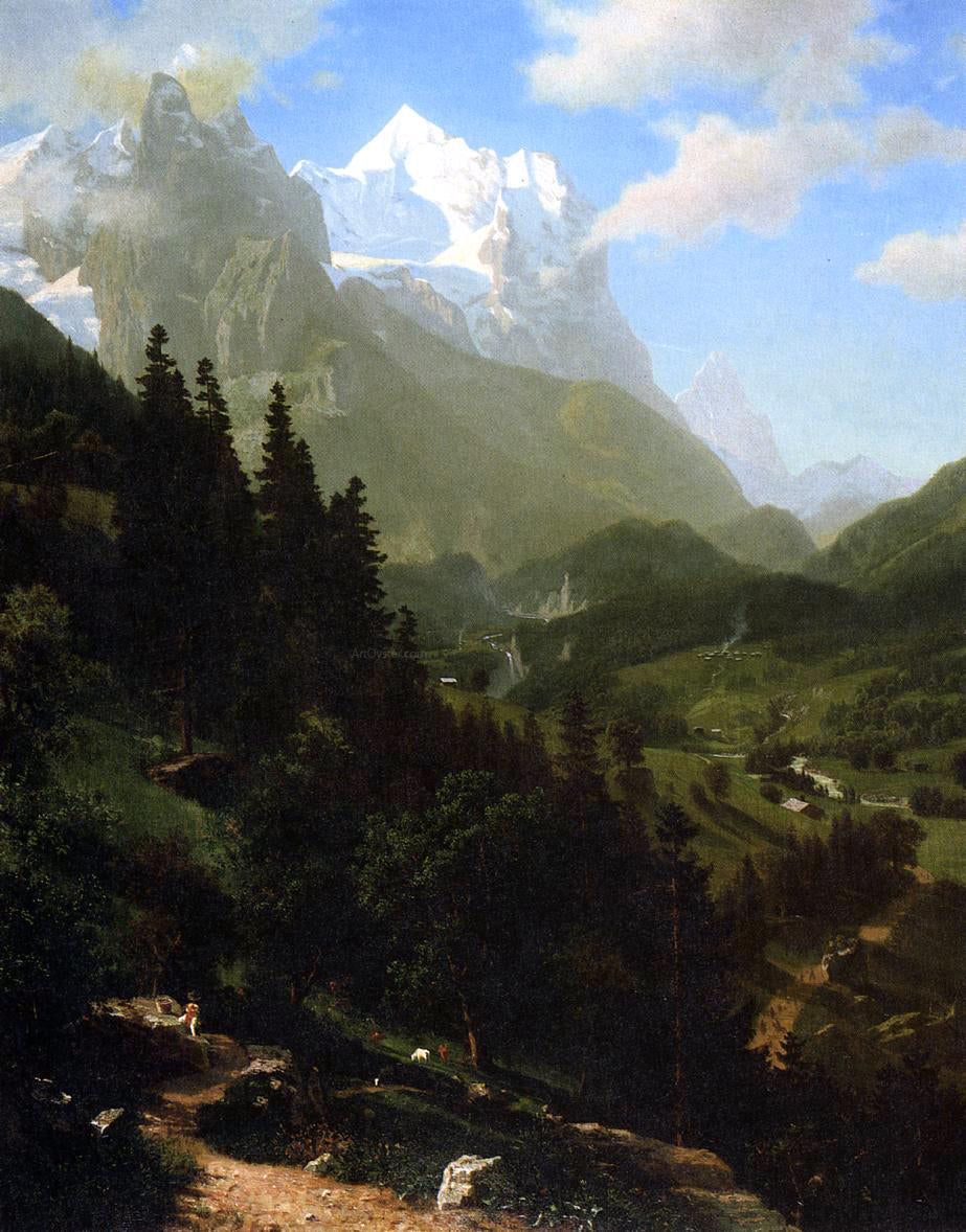 Albert Bierstadt The Wetterhorn - Canvas Print