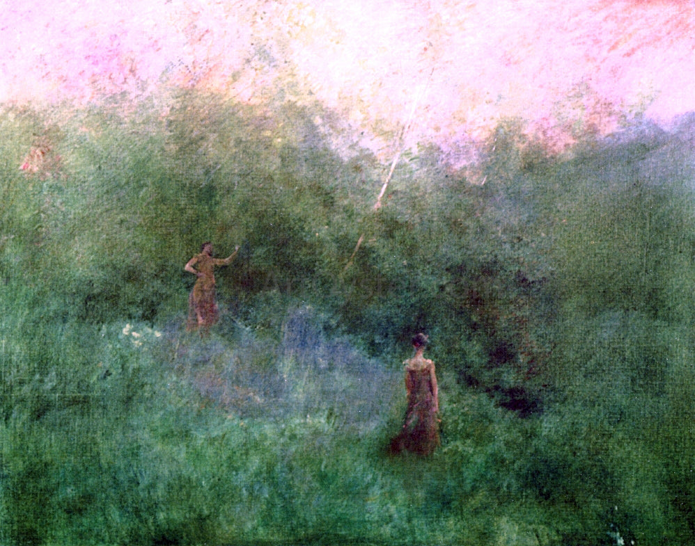 Thomas Wilmer Dewing The White Birch - Canvas Print