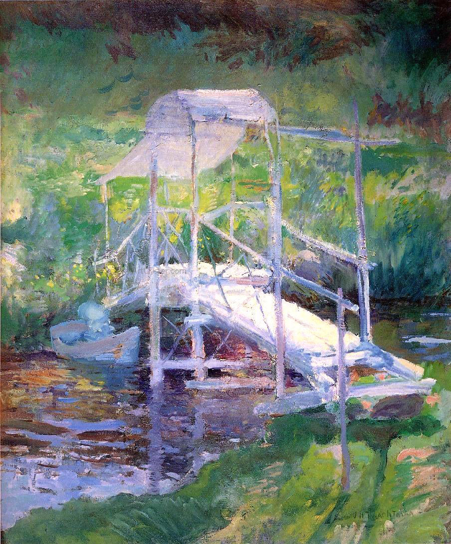 John Twachtman The White Bridge - Canvas Print