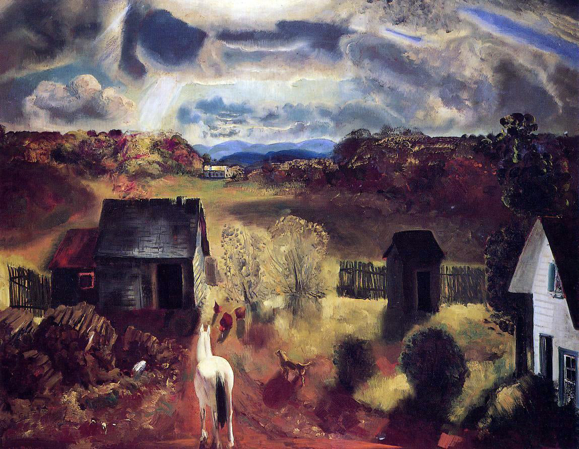 George Wesley Bellows The White Horse - Canvas Print