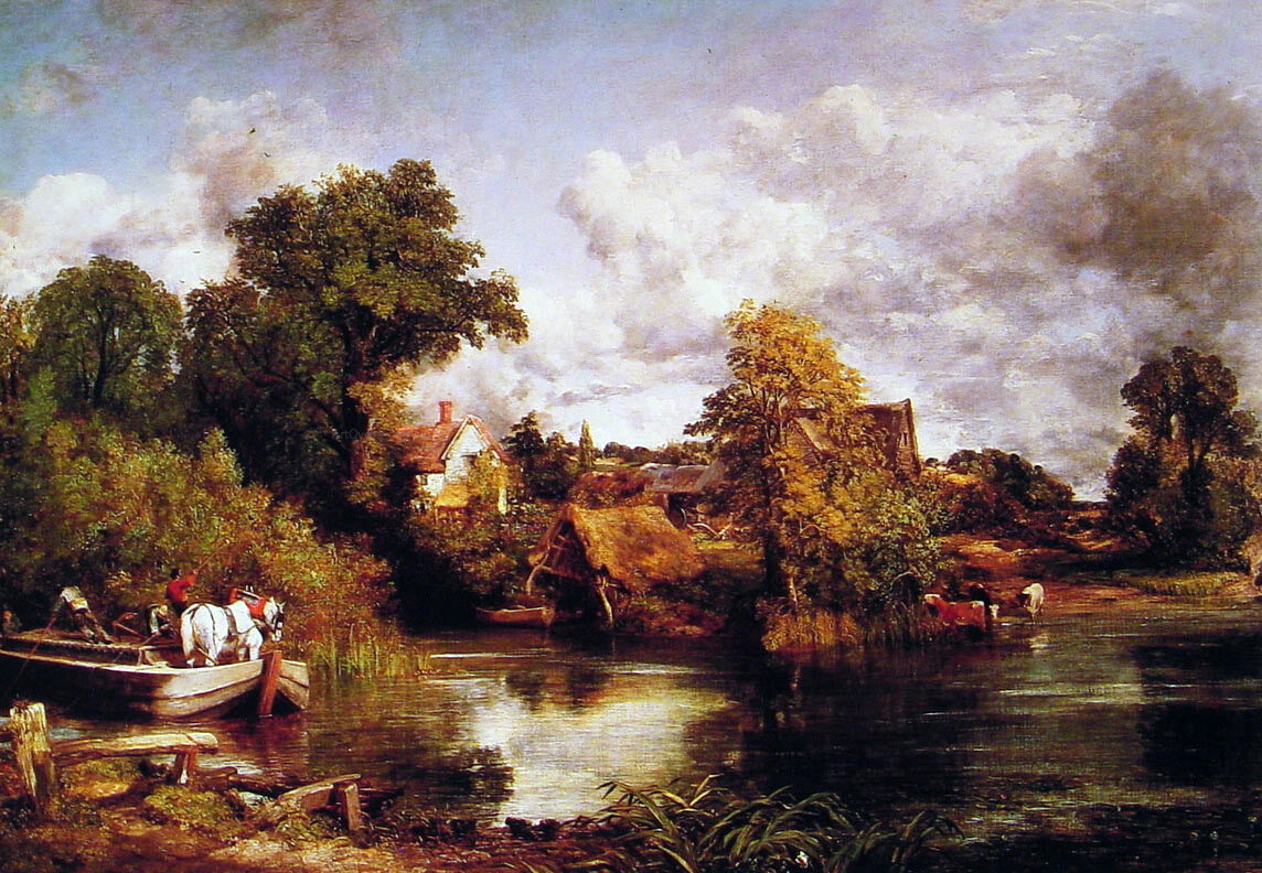 John Constable The White Horse - Canvas Print