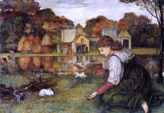John Spencer Stanhope The White Rabbit - Canvas Print