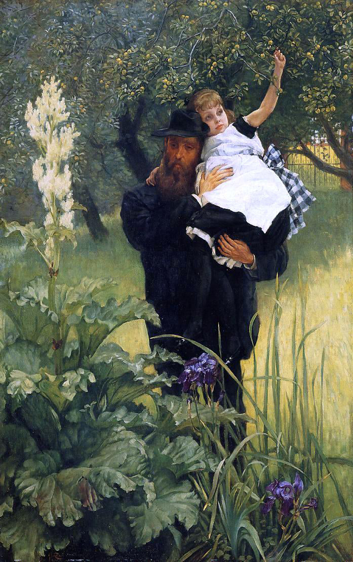 James Tissot The Widower - Canvas Print