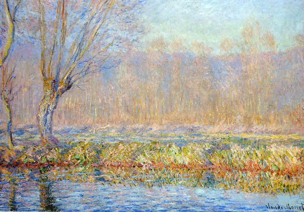 Claude Oscar Monet The Willow (also known as Spring on the Epte) - Canvas Print