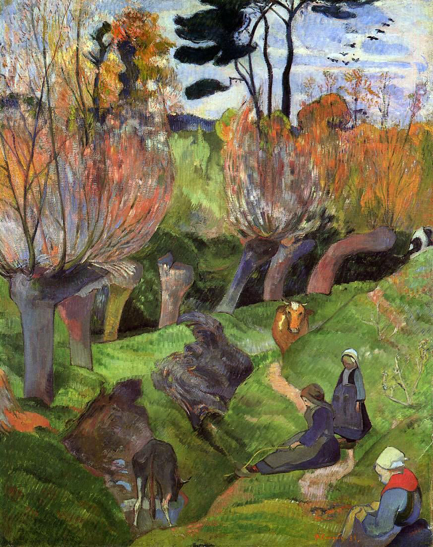 Paul Gauguin The Willows - Canvas Print