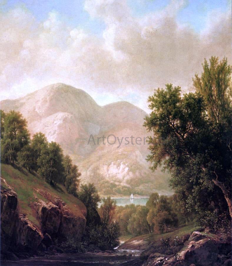 William Mason Brown The Winding Stream - Canvas Print